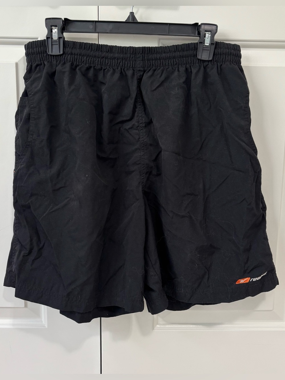 Reebok Black Men's Athletic Shorts with Subtle Logo